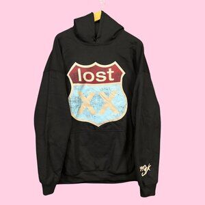 Machine Gun Kelly Lost Americana MGK Road Sign Hoodie 2XL